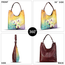 Load image into Gallery viewer, Genuine Leather Hobo Bags for Women Large Tote Bag Vintage Real Leather Shoulder Bag Satchel Purses for Work Notebook
