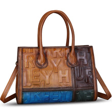 Load image into Gallery viewer, Genuine Leather Purses and Handbags for Women Vintage Real Leather Tote Bag Shoulder Bag Top Handle Satchel Purse