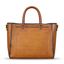 Load image into Gallery viewer, Genuine Leather Handbag Satchel for Women Hand Painted Pattern Leather Handmade Work Tote Bag Casual Shoulder Purse