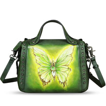 Load image into Gallery viewer, Hand painted Genuine Leather Purse and Handbag for Women Crossbody Shoulder Bag