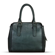 Load image into Gallery viewer, Genuine Leather Handbag for Women Hand Painted Leather Top Handle Purse Handmade Crossbody Satchel Tote Bag