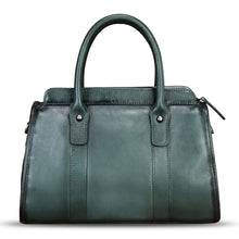 Load image into Gallery viewer, Genuine Leather Satchel for Women Hand Painted Handbag Purse Top Handle Bags Handmade Purse Crossbody Tote Bag