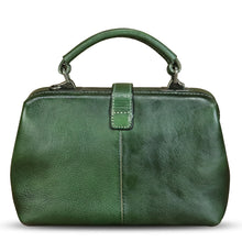 Load image into Gallery viewer, Genuine Leather Handbag Satchel for Women Hand Painted Leather Handmade Pouch Casual Shoulder Purse Bag
