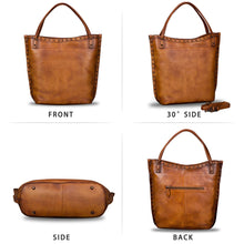 Load image into Gallery viewer, Genuine Leather Large Shoulder Bag Tote Bag for Women Vintage Real Leather Purses and Handbags Satchel Crossbody Bag