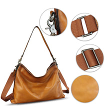 Load image into Gallery viewer, Genuine Leather Hobo Bag for Women Tote Bag Vintage Handmade Shoulder Bag Crossbody Bag Satchel Purses