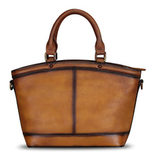 Load image into Gallery viewer, Genuine Leather Handbag Purse for Women Hand Painted Shoulder Handbag Handmade Purse Crossbody Work Tote Casual Bag