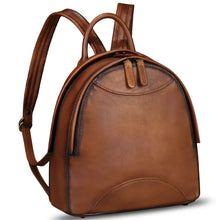 Load image into Gallery viewer, Genuine Leather Backpack for Women Vintage Womens Real Leather Rucksack Fashion Daypack Shoulder Knapsack Purse
