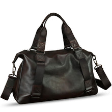 Load image into Gallery viewer, Genuine Leather Duffel Bags for Men and Women Purses Carry On Handbags Shoulder Bag for Traveling Sports