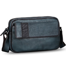 Load image into Gallery viewer, IVTG Genuine Leather Messenger Bag for Men Crossbody Shoulder Bag Casual Sling Daypack Business Work Daily Purse Satchel