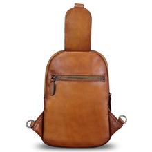 Load image into Gallery viewer, Genuine Leather Sling Bag for Women Vintage Real Leather Sling Backpack Shoulder Crossbody Bag Chest Purse