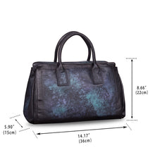 Load image into Gallery viewer, Genuine Leather Top Handle Handbag Satchel for Women Handmade Vintage Handbags Purse Retro Cowhide Crossbody Hobo Bag Purse