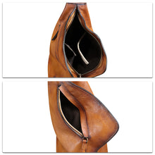 Load image into Gallery viewer, Genuine Leather Sling Bag Crossbody Casual Hiking Daypack Vintage Handmade Shoulder Backpack Motorcycle Chest Bags