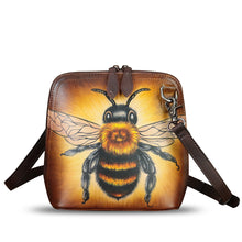 Load image into Gallery viewer, Genuine Leather Crossbody Bag for Women Hand Painted Leather Handmade Crossbody Satchel Purse Pouch