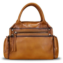 Load image into Gallery viewer, Genuine Leather Handbag for Women Satchel Top Handle Bags Handmade Vintage Crossbody Handbags Retro Purses