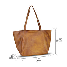Load image into Gallery viewer, Genuine Leather Handbag Bag for Women Vintage Leather Shoulder Bag Purse Handmade Tote Bags Crossbody Pouch