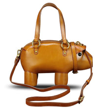 Load image into Gallery viewer, Genuine Leather Purse and Handbag for Women Pig Shape Crossbody Shoulder Bag