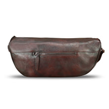 Load image into Gallery viewer, Genuine Leather Crossbody Bag Hand Painted Sling Backpack Retro Handmade Shoulder Daypack Purse Satchel