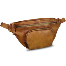 Load image into Gallery viewer, Genuine Leather Waist Bag Hip Bag Fanny Packs for Women and Men Real Leather Fanny Bag Sling Bag Crossbody Bags Chest Purses