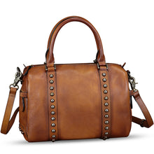 Load image into Gallery viewer, Genuine Leather Handbags for Women Purse Satchel Vintage Handmade Handbag Crossbody Shoulder Bags