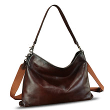 Load image into Gallery viewer, Genuine Leather Hobo Bag for Women Tote Bag Vintage Handmade Shoulder Bag Crossbody Bag Satchel Purses