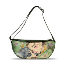 Load image into Gallery viewer, Genuine Leather Crossbody Bag Hand Painted Sling Backpack Retro Handmade Shoulder Daypack Purse Satchel