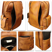 Load image into Gallery viewer, Genuine Leather Silng Bag for Men and Women Vintage Leather Sling Backpack Chest Purse Crossbody Bag