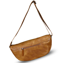 Load image into Gallery viewer, Genuine Leather Sling Bag Crossbody Casual Daypack Vintage Handmade Hiking Chest Shoulder Backpack Motorcycle Bag