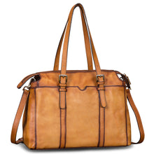 Load image into Gallery viewer, Genuine Leather Shoulder Bag Tote Bag for Women Vintage Real Leather Purses and Handbags Crossbody Satchel Bag with Strap