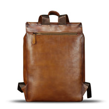 Load image into Gallery viewer, Genuine Leather Backpack for Men Vintage Handmade Leather Rucksack Knapsack Purse Daypack for Travel Laptop Notebook