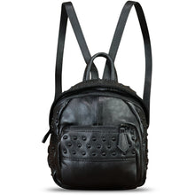 Load image into Gallery viewer, Genuine Leather Backpack Purse for Women Vintage Small Casual Daypack Handmade Western Leather Rucksack Knapsack
