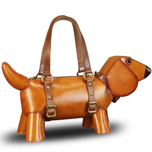 Load image into Gallery viewer, Genuine Leather Purses and Handbags Women Dog Shape Cute Shoulder Bag Crossbody