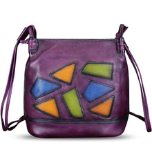 Load image into Gallery viewer, Genuine Leather Crossbody Purses for Women Satchel Purses Vintage Handmade Shoulder Bag Cowhide Handbags