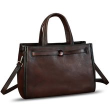 Load image into Gallery viewer, Genuine Leather Handbags for Women Vintage Real Leather Messenger Bag Shoulder Bag Crossbody Bag Satchel Purse