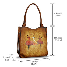 Load image into Gallery viewer, Genuine Leather Shoulder Bag Purse for Women Retro Top Handle Bags Handmade Vintage Crossbody Tote Handbags Purse