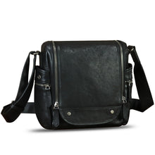 Load image into Gallery viewer, Genuine Leather Purse and Messenger Bag for Men Leather Shoulder Bag Crossbody Bag Satchel Purse Briefcase with Strap