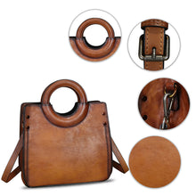 Load image into Gallery viewer, Genuine Leather Handbags for Women Vintage Real Leather Fashion Messenger Bag Shoulder Bag Crossbody Bag Satchel Purse