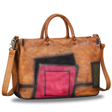Load image into Gallery viewer, Genuine Leather Purses and Handbags for Women Vintage Handmade Leather Large Top Handle Bag Shoulder Bag Satchel