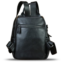 Load image into Gallery viewer, Genuine Leather Backpack for Women Hand Painted Knapsack Purse Designer Handmade Rucksack Casual Daypack
