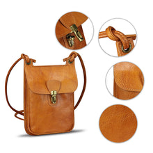 Load image into Gallery viewer, Genuine Leather Small Purses Phone Bag for Women Vintage Handmade Mini Crossbody Bag Shoulder Bag Phone Pouch