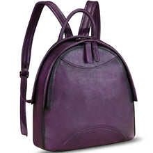 Load image into Gallery viewer, Genuine Leather Backpack for Women Vintage Womens Real Leather Rucksack Fashion Daypack Shoulder Knapsack Purse