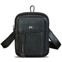 Load image into Gallery viewer, Genuine Leather Belt Bag Pouch for Men and Women Waist Bag Fanny Pack Phone Bag with Strap Small Crossbody Shoulder Bag