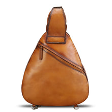 Load image into Gallery viewer, Genuine Leather Sling Bag for Men and Women Classical Real Leather Sling Backpack Purse Crossbody Bag for iPad Pro 11 inch