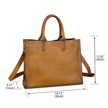 Load image into Gallery viewer, Genuine Leather Purses and Handbags for Women Tote Bag Vintage Crossbody Shoulder Bag Top Handle Bag Satchel