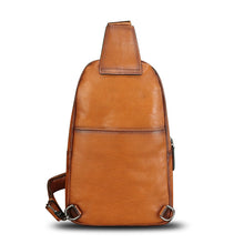 Load image into Gallery viewer, Genuine Leather Sling Bag for Women and Men - Vintage Sling Purse Backpack Shoulder Crossbody Chest Bag