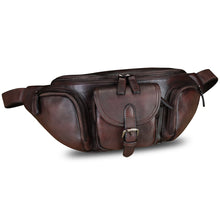 Load image into Gallery viewer, Genuine Leather Fanny Pack for Men and Women Real Leather Sling Bag Crossbody Bag Fashion Waist Bag Chest Purse