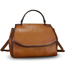 Load image into Gallery viewer, Genuine Leather Satchel for Women Crossbody Bags Handmade Vintage Top Handle Handbags Purse