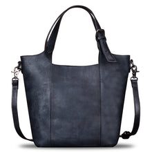 Load image into Gallery viewer, Genuine Leather Handbag for Women Vintage Handmade Shoulder Bag Purse Tote Cowhide Satchel Crossbody Top-Handle Bag
