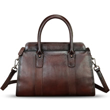 Load image into Gallery viewer, Genuine Leather Purses and Handbags for Women Vintage Handmade Leather Top Handle Purses Satchel Shoulder Bag with Strap