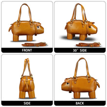 Load image into Gallery viewer, Genuine Leather Purse and Handbag for Women Pig Shape Crossbody Shoulder Bag