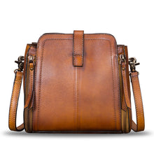 Load image into Gallery viewer, Genuine Leather Handbag for Women Vintage Handmade Satchel Crossbody Purse with Removable Top-Handle Strap